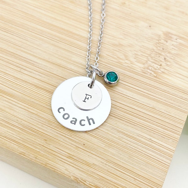 Silver Coach Necklace Best Seller Christmas Gifts for Coach, School Sport Coach Gifts, D010