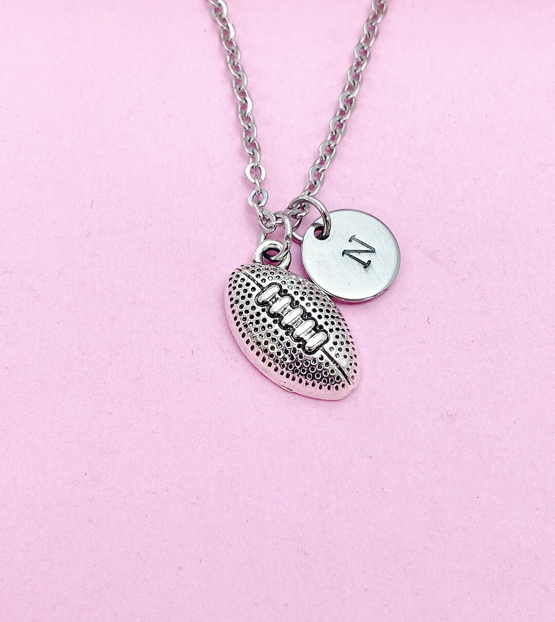 Power T Football and State of TN Charm Necklace main image 0