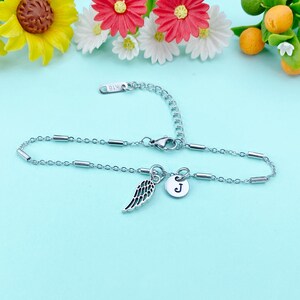 Guardian Angel Wing Charm Bracelet Sympathy Gift & Everyday Reminder, N1547C Bild 7