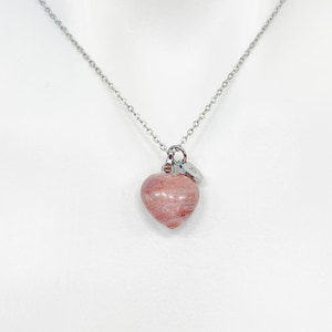 Natural Rhodochrosite Pendants Necklace, Natural Gemstone Jewelry, Birthday Gifts, Personalized Customized Gifts, N5242