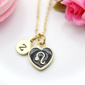 Leo Necklace, Constellation, Heart, Birthday Gift,  Christmas Gift, Dainty, Personalized Gift, Girlfriends Gift, Best friends, N3817