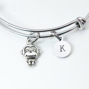 Silver Monkey Charm Bracelet, DN160
