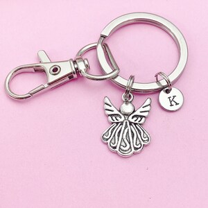 Angel Keychain - Zinc Alloy Birth Angel Pendant Keyring For
