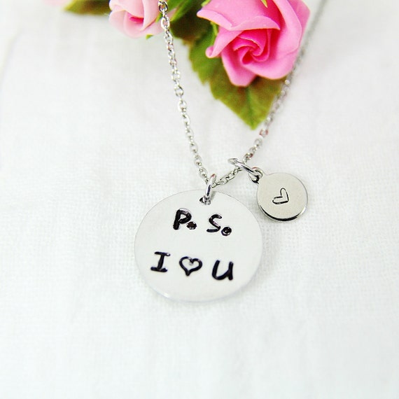 Buy PS I Love You Necklace, I Love You Necklace, Hand Stamp PS I Love You  Necklace, Girlfriend Gift, Love Jewelry, N1102 Online in India - Etsy
