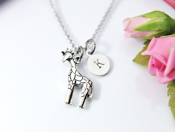Silver Giraffe Necklace Daughter 