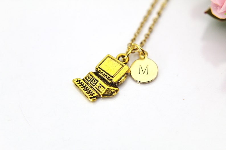 Computer Necklace Gold Computer Charm Programmer Necklace - Etsy.de