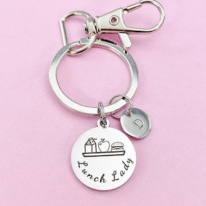 Lunch Lady Keychain, Best Christmas Gifts for Lunch Lady, D133
