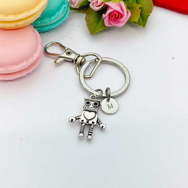 Robot Keychain Etsy