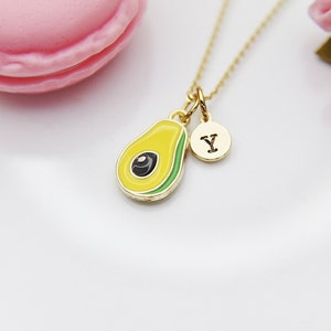 Avocado Necklace, Gold Necklace Gift, Personalized Gift, N4203