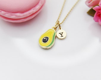 Avocado Necklace, Gold Necklace Gift, Personalized Gift, N4203