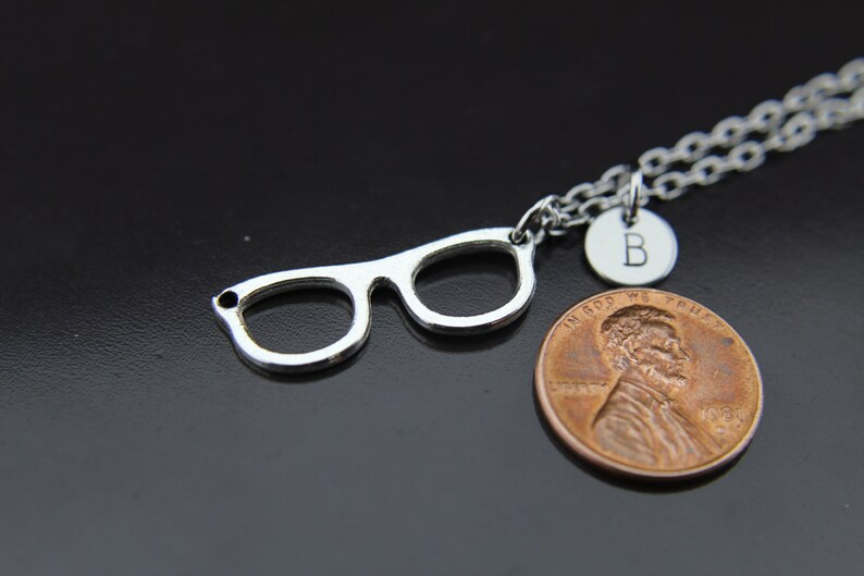 Eyeglasses Necklace Reading Glasses Charm Bookworm Gift Eye Etsy