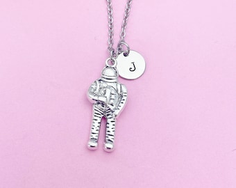 Astronaut Necklace Silver Astronaut Charm Necklace Astronaut Pendant Astronaut Jewelry Space Necklace Astronaut Gift Personalized Necklace