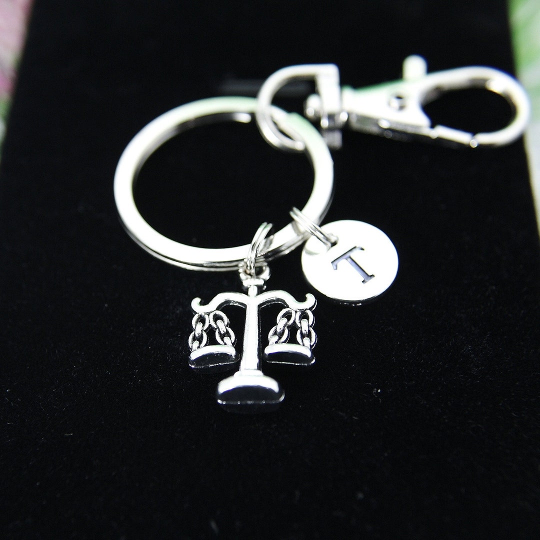Judge Keychain, Lawyer Keychain, Attorney Keychain, Silver Justice