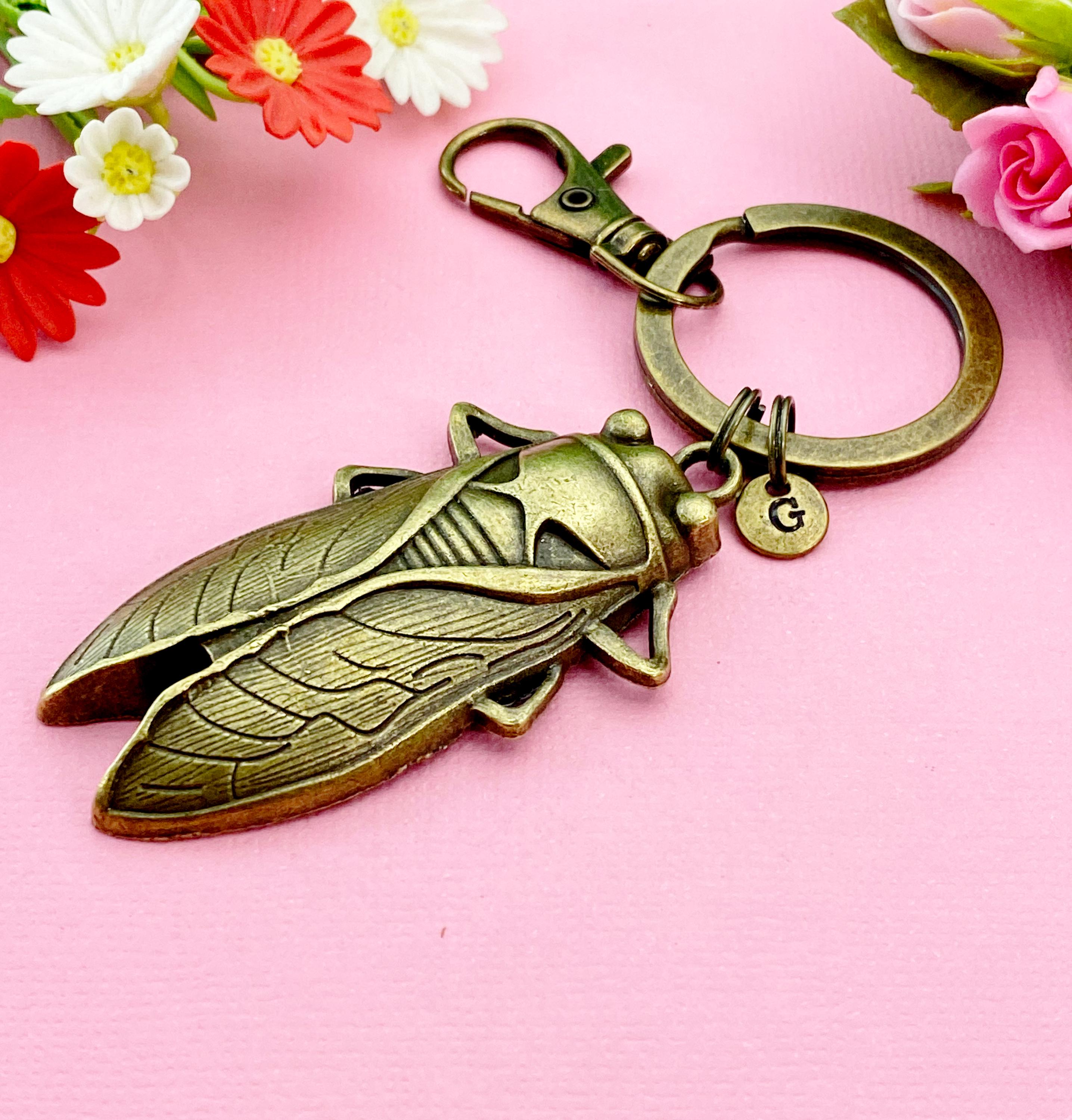 Cicada Charm Keychain, Insect, Bug, N1922 - Etsy