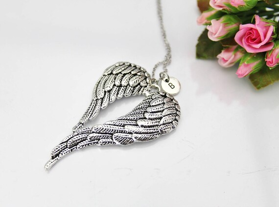 Guardian angel feather necklace best sale