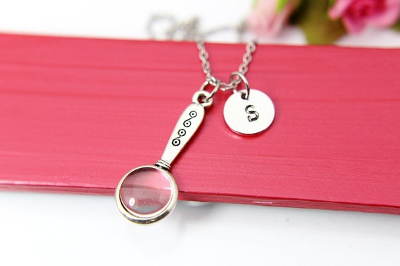 Magnifying Glass Necklace, Detective Gift, Cute Charm Jewelry
