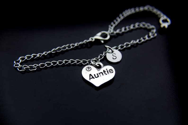 Aunt Gifts Aunt Jewelry Perfect Gift for Aunt Initial Bracelet Auntie Charm Bracelet Personalized Auntie Bracelet Auntie Bracelet