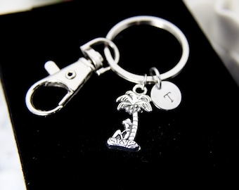 XS009 Coconut Tree Keyring Rhinestone Crystal Charm Pendant Pearls Key Chain Bag XS009 Coconut Tree Keyring Rhinestone Crystal Charm Pendant Pearls Key Chain Bag