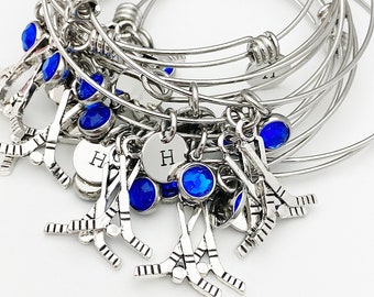 Silver Hockey Bracelet