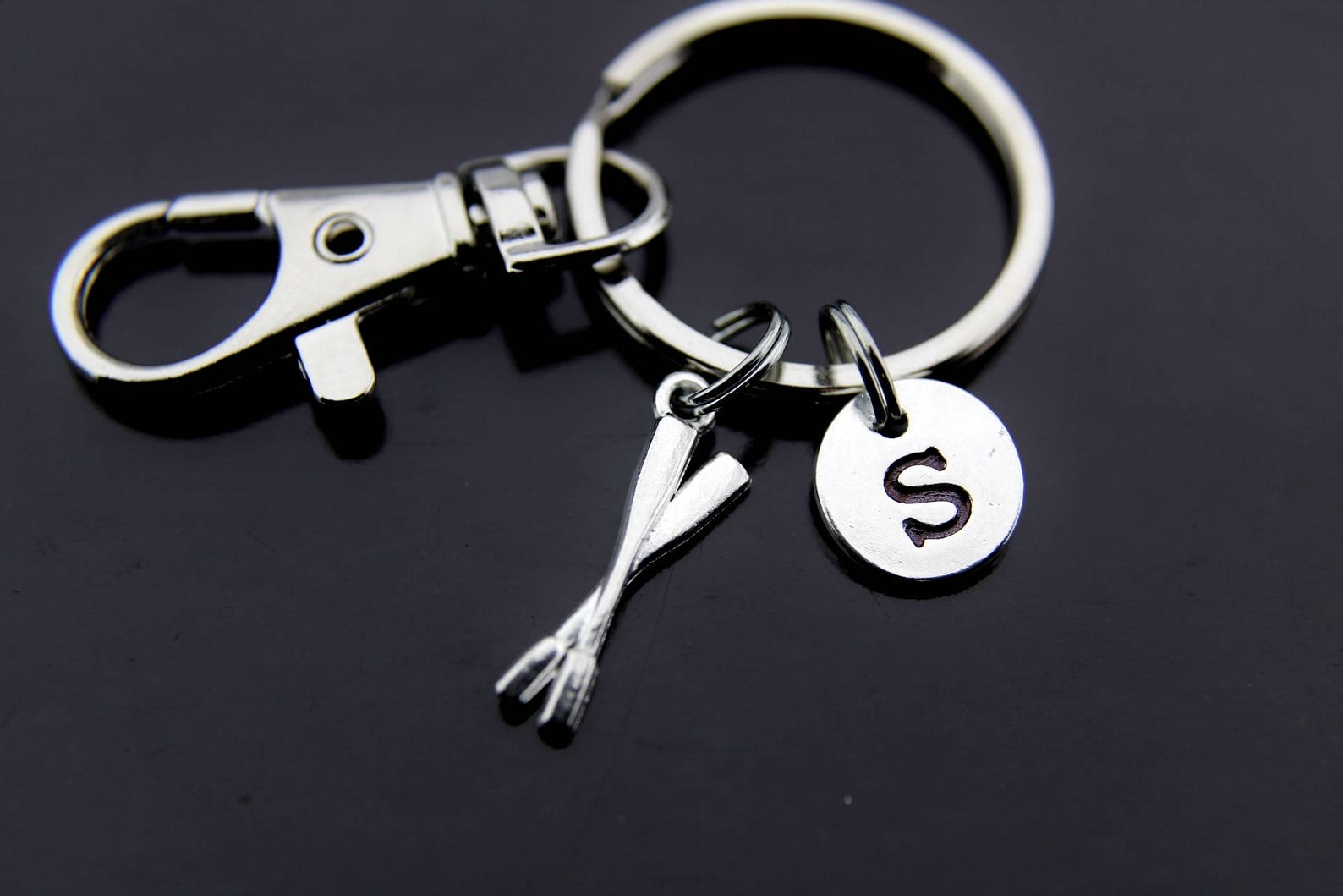 Rowing Keychain Crew Oars Charm Key ring Rowing Crew Gift Etsy.de