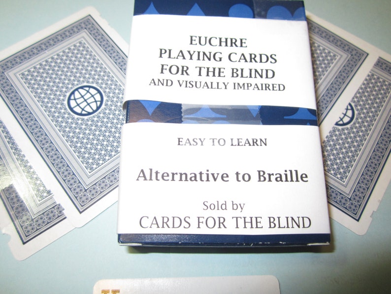 Euchre Playing Cards for the Blind, Playing Cards Which Use a Notch