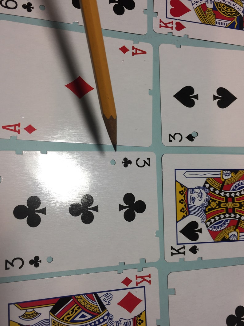 Non Braille Playing Cards for the Blind and Visually Impaired