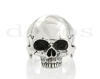 Skull ring - Half Skull Ring - Statement Ring - Crâne - tête de mort