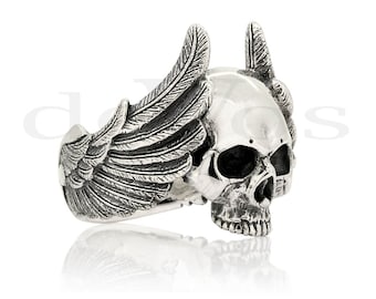 Skull Ring - Winged Skull Ring V2