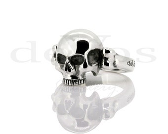 Skull Ring - Small Half Skull