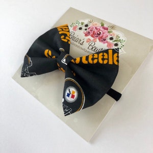 Kokarda materiałowa Steelers: spinka do włosów lub opaska na głowę w stylu futbolowym