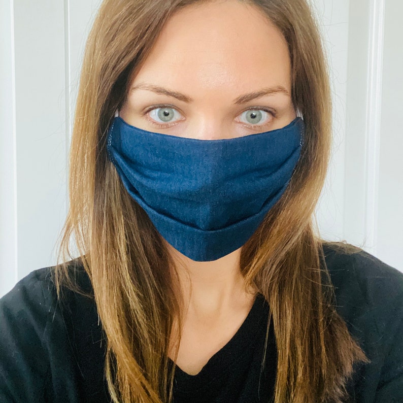 Fabric face mask Solid color face masks black face mask Etsy