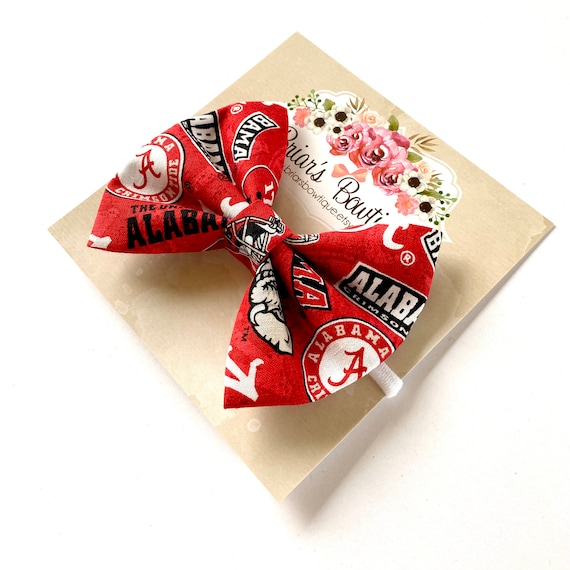 Crimson Tide Bow Baby Headband or Hair Clip Hair Clip Crimson Tide Bow Baby Headband or Hair Clip Hair Clip