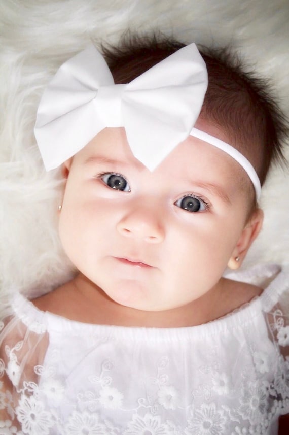White baby hair clips deals