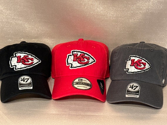 Blinged Black or Red Kansas City Chiefs Ladies Hat, Hand  display picture 2