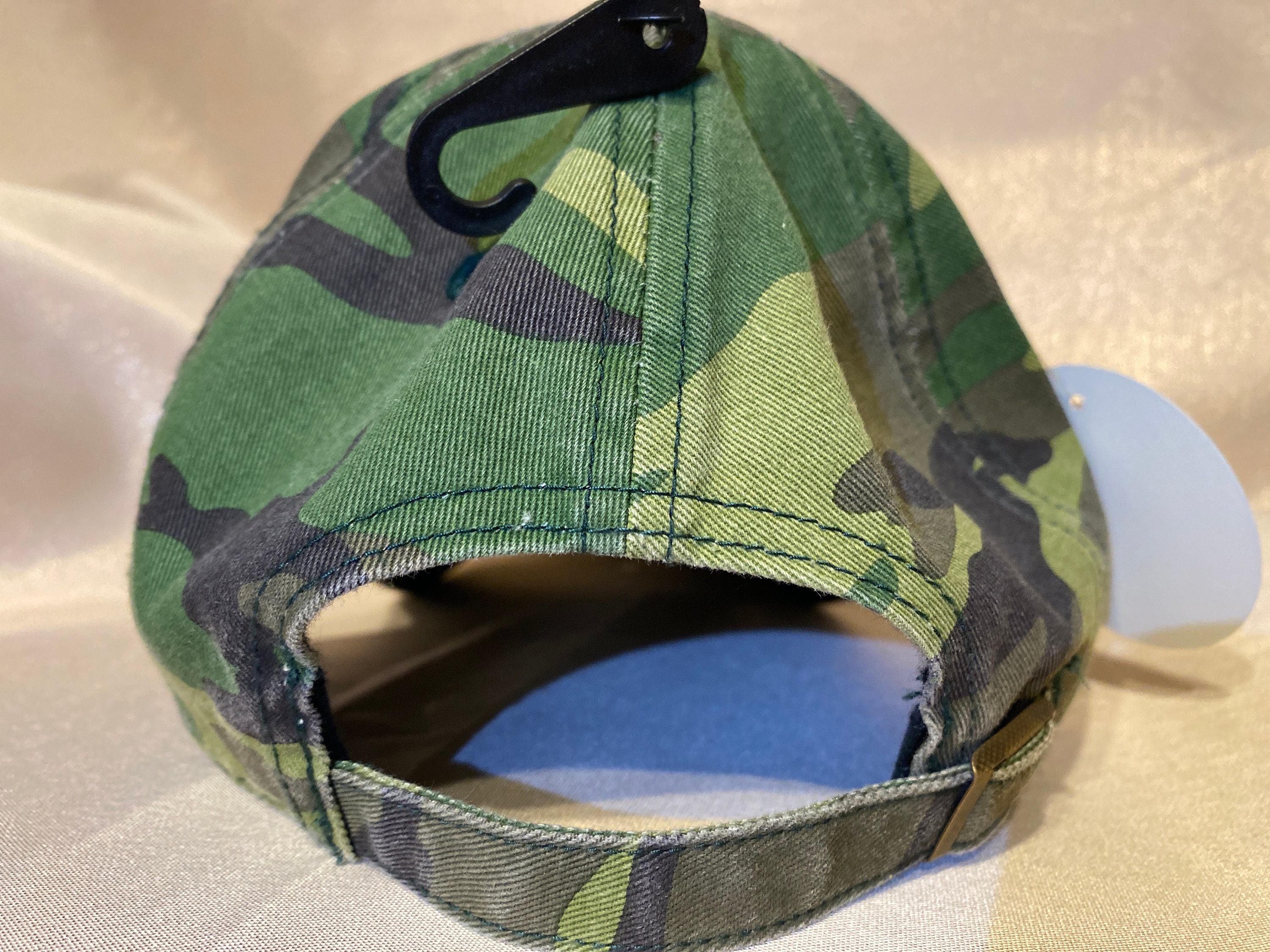 Blinged Camo St. Louis Blues Blue Note Baseball Hat, Hand 
