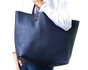 Leather Tote Bag Handmade Bel