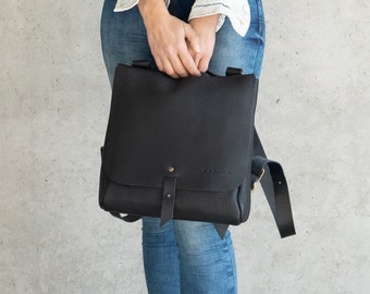 Stylish Leather Backpack: Handcrafted with Full Grain Leather, a Timeless Gift - Dubhe