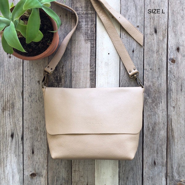 Handmade Leather Crossbody Bag Available in 16 different colors! - UN