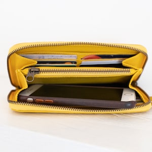 Leather Zip Wallet, Available in 5 colors image 5