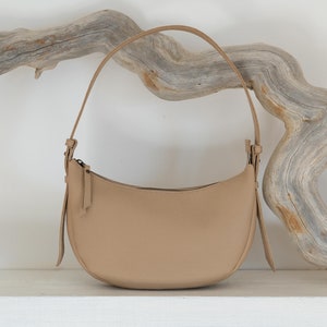 Shoulder Leather bag. MOON image 8