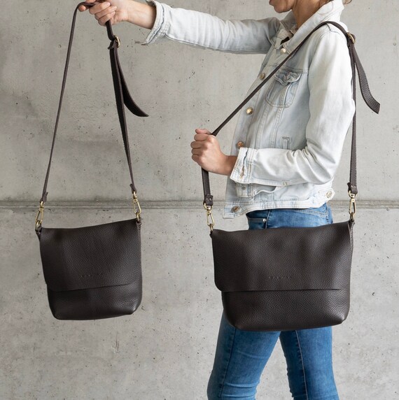 MW The Leather Carabiner Crossbody Sling Bag in Metallic