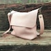 Available in 16 colors! Leather Crossbody Bag. Handcrafted. UN 