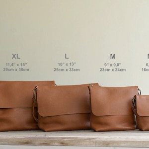 Available in 16 colors Leather Crossbody Bag. Handcrafted. UN image 3