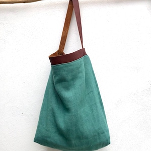 Linen bag, Bolso de lino image 8