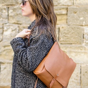 Leather Backpack  Full Grain Leather Gift Dubhe