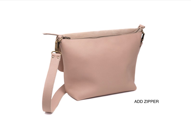 Available in 16 colors Leather Crossbody Bag. Handcrafted. UN zdjęcie 5