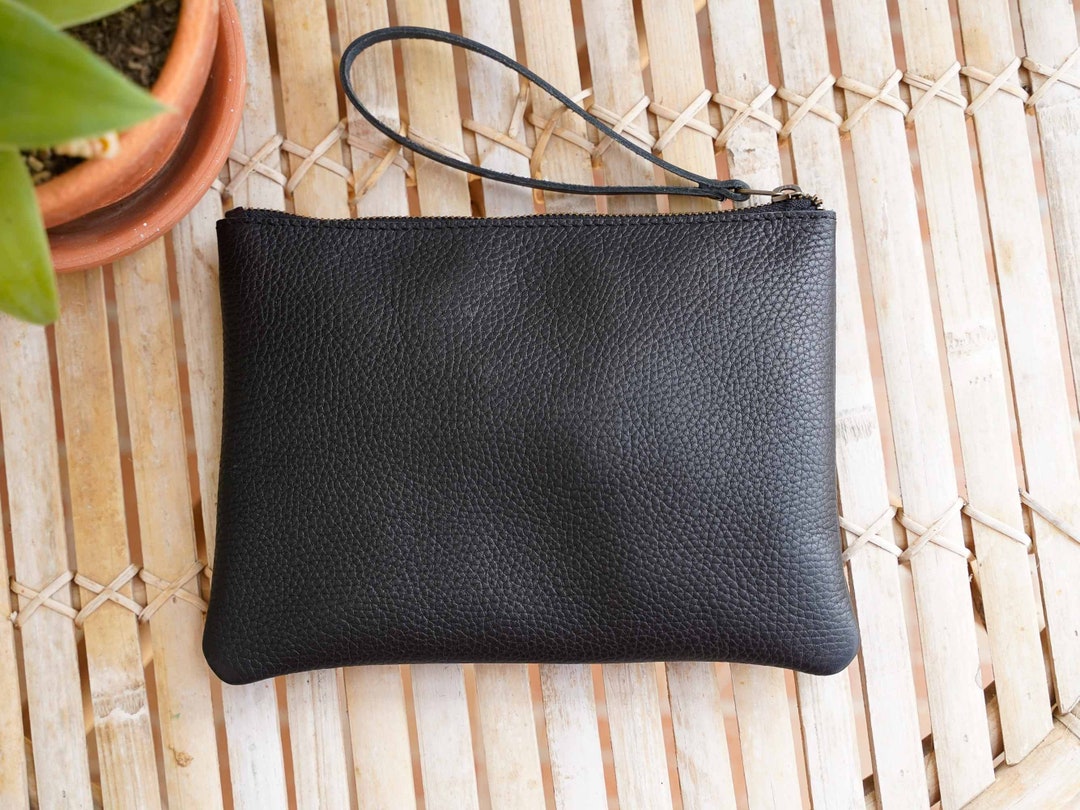 Leather Bag, Available in 16 Colors, Leather Clutch, Handmade Leather