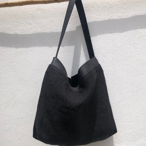Linen bag, Bolso de lino image 9