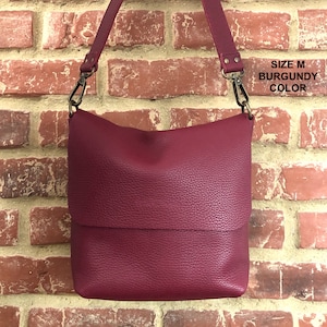 Leather Crossbody bag with removable strap. Ita bag. UN Original. image 1