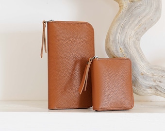 Leather Zip Wallet, Available in 5 colors!